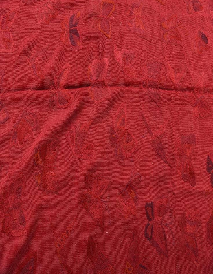 Detail image of 6' 3 x 9' 3  Hand Woven Kilim Suzani Wool Rug