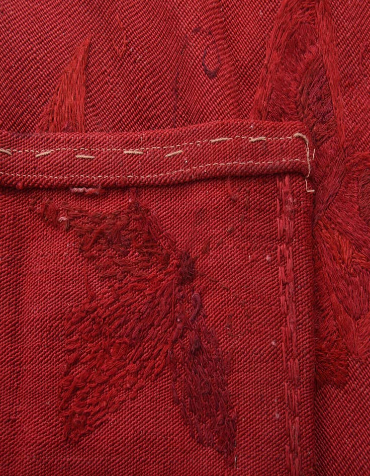 Detail image of 6' 3 x 9' 3  Hand Woven Kilim Suzani Wool Rug