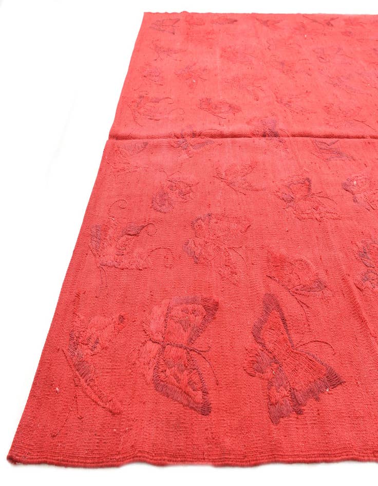 Detail image of 6' 5 x 9' 3  Hand Woven Kilim Suzani Wool Rug