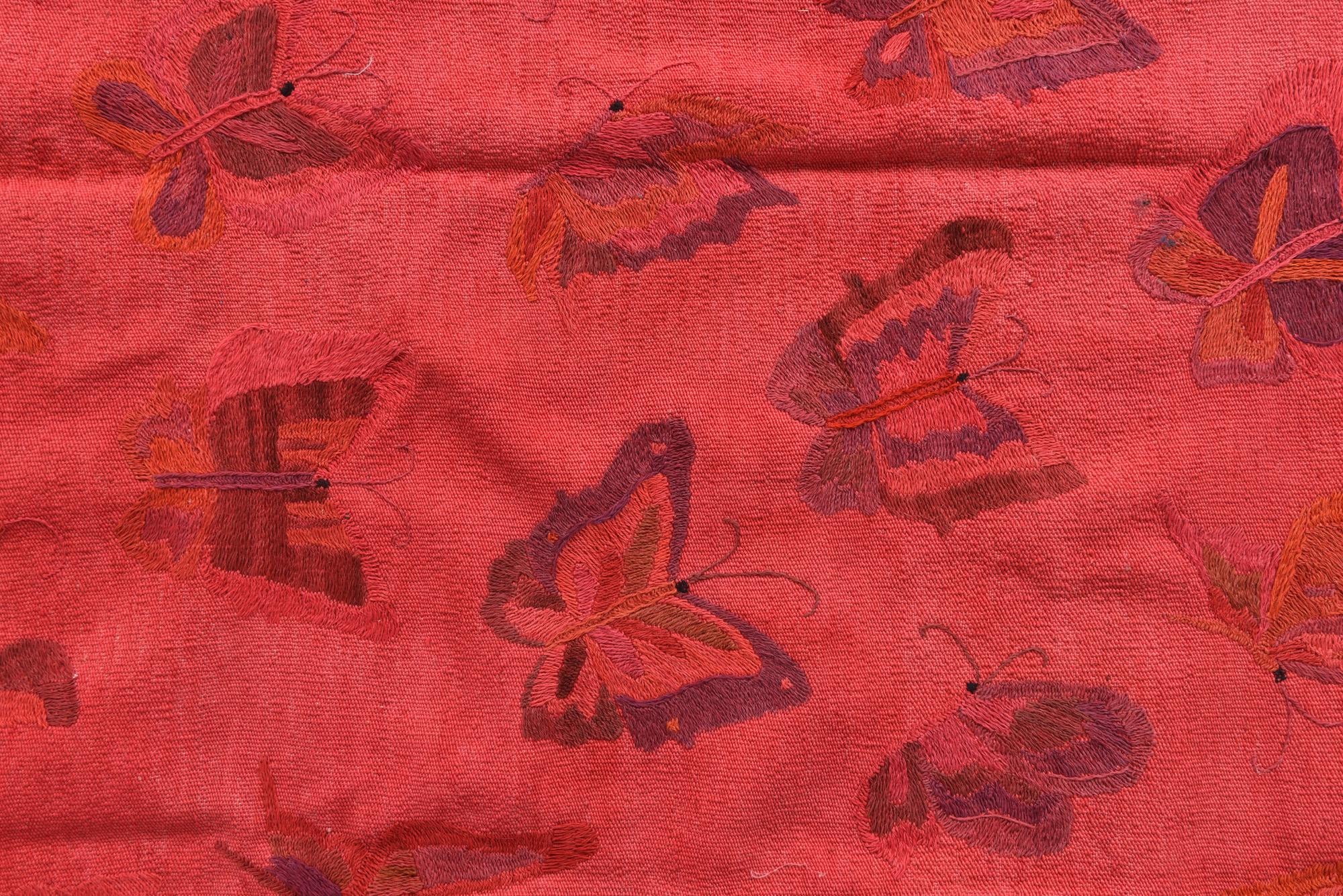 6' x 7' 6 Hand Woven Kilim Suzani Wool Rug