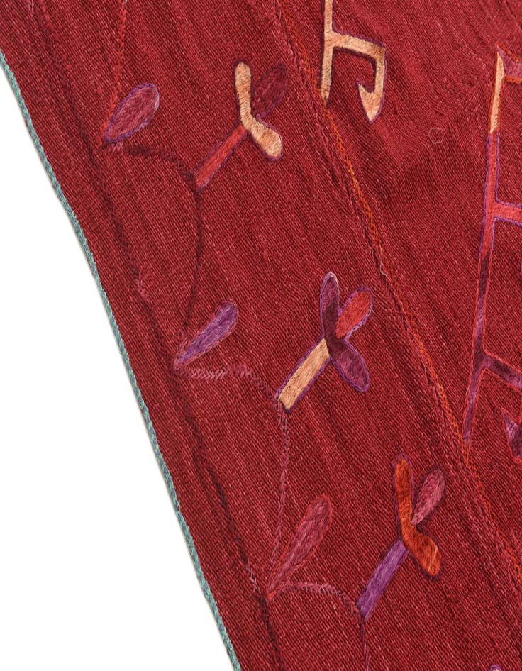 Detail image of 5' 7 x 7' 2  Hand Woven Kilim Suzani Wool Rug