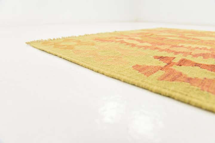 3' 3 x 5' Hand Woven Kilim Waziri Wool Rug