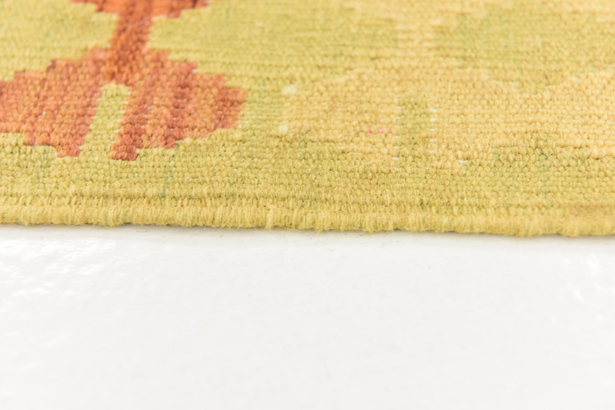 3' 3 x 5' Hand Woven Kilim Waziri Wool Rug