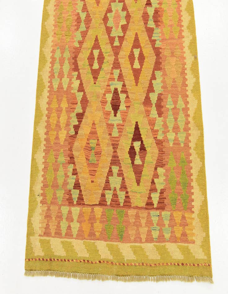 Detail image of 3' 3 x 4' 10  Hand Woven Kilim Waziri Wool Rug