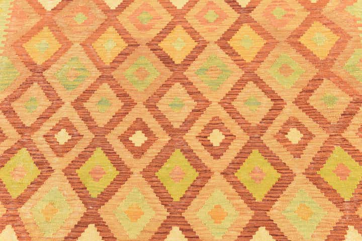 4' 10 x 6' 7 Hand Woven Kilim Waziri Wool Rug