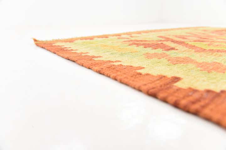 4' 10 x 6' 7 Hand Woven Kilim Waziri Wool Rug