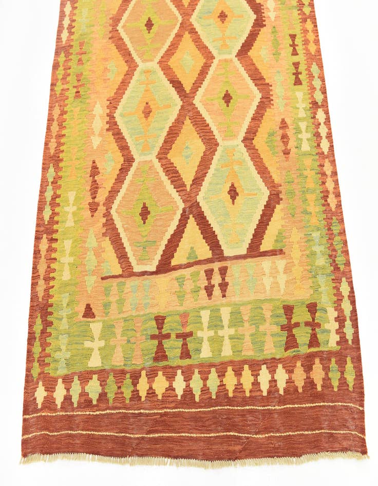 Detail image of 5' x 6' 7  Hand Woven Kilim Waziri Wool Rug