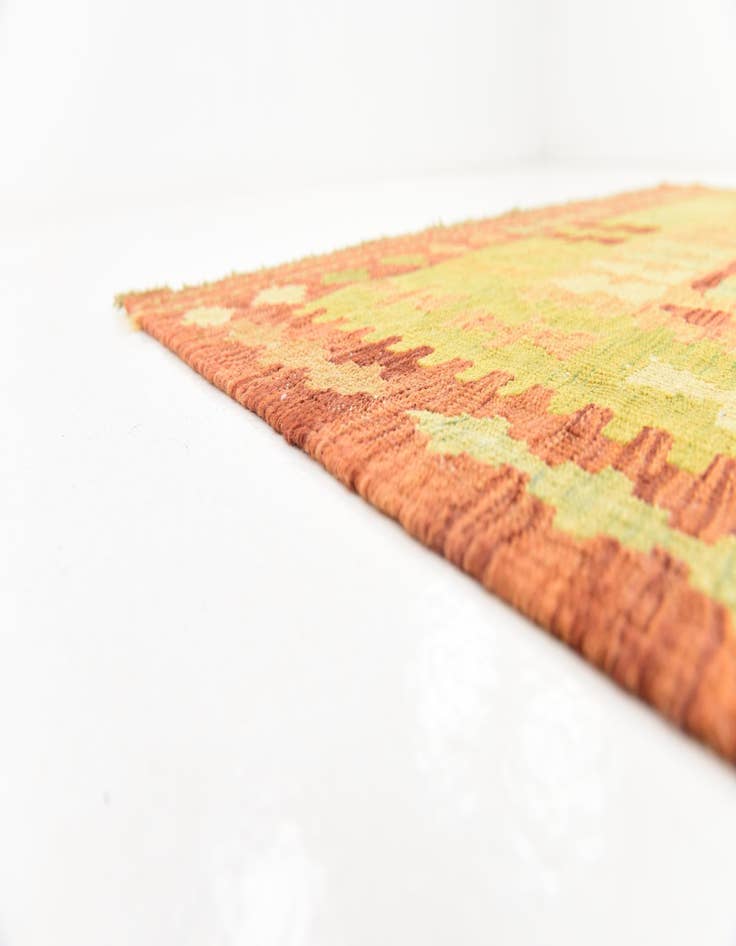 Detail image of 5' x 6' 7  Hand Woven Kilim Waziri Wool Rug