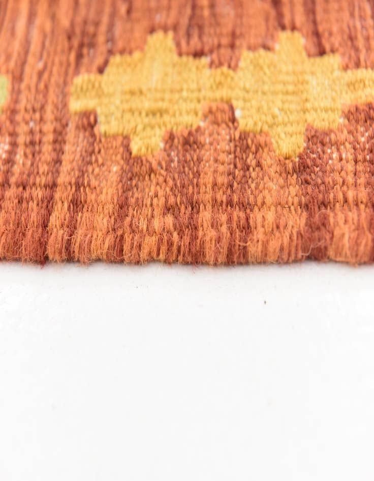 Detail image of 5' x 6' 7  Hand Woven Kilim Waziri Wool Rug