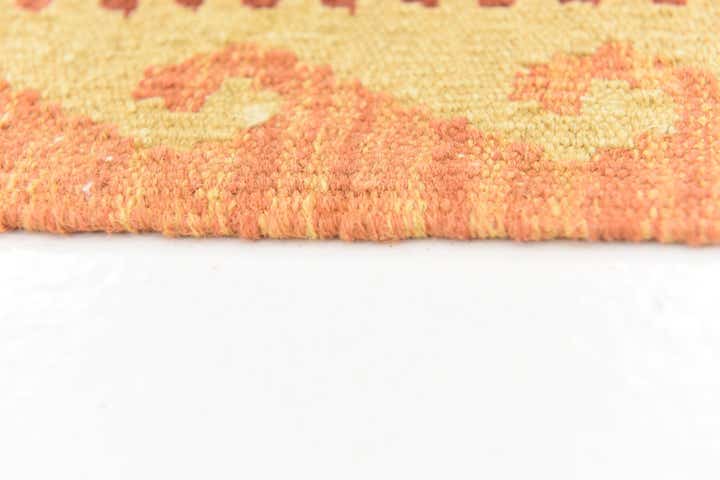 4' x 6' 2 Hand Woven Kilim Waziri Wool Rug