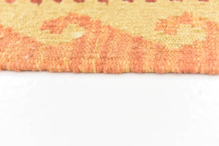 Detail image of 4' x 6' 2 Hand Woven Kilim Waziri Wool Rug