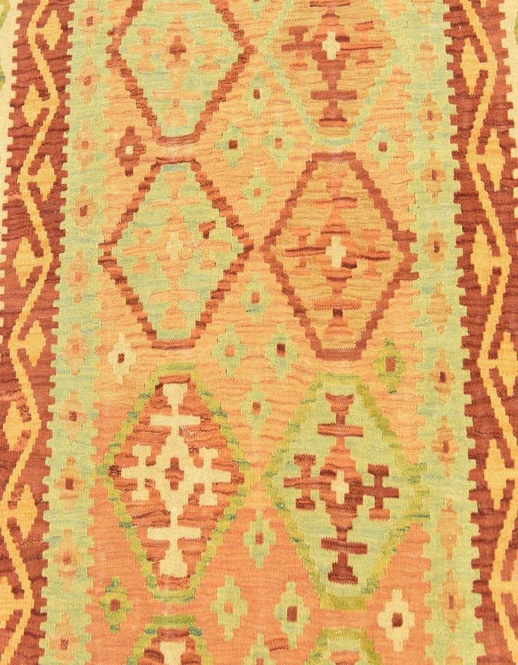 Detail image of 3' 7 x 6' 2 Hand Woven Kilim Waziri Wool Rug