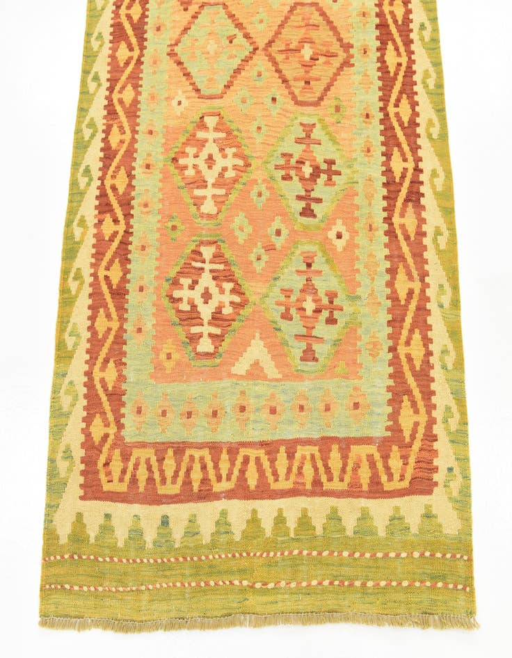 Detail image of 3' 7 x 6' 2 Hand Woven Kilim Waziri Wool Rug