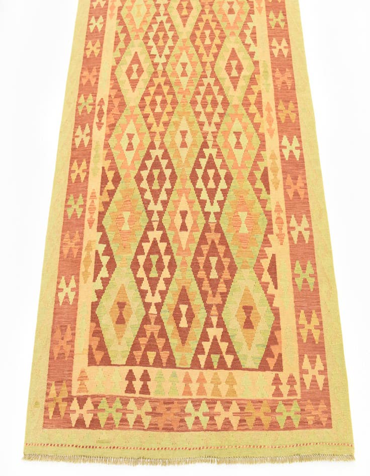 Detail image of 4' 9 x 6' 6 Hand Woven Kilim Waziri Wool Rug