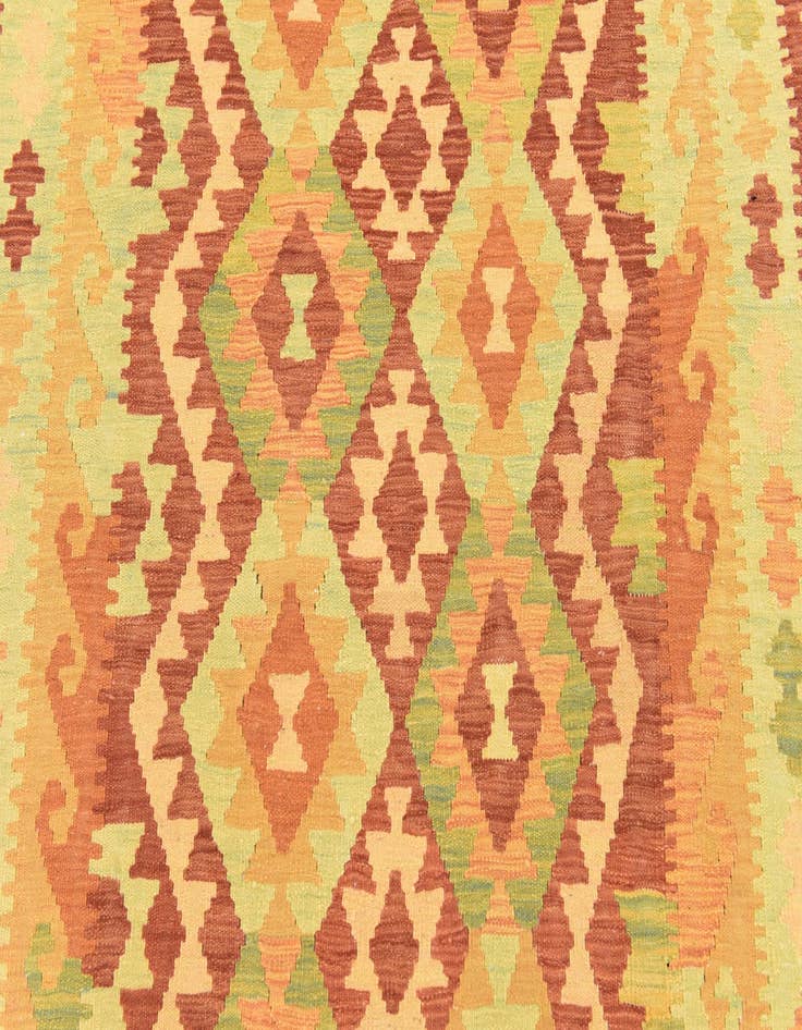 Detail image of 4' 8 x 6' 6  Hand Woven Kilim Waziri Wool Rug