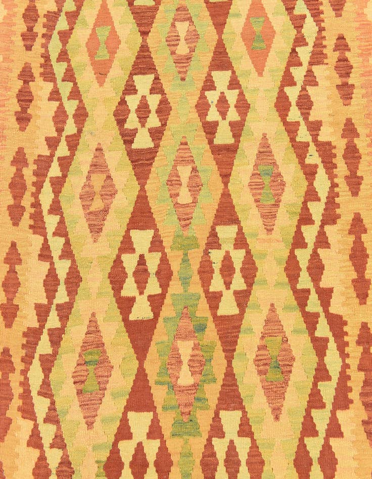 Detail image of 4' 9 x 6' 6  Hand Woven Kilim Waziri Wool Rug