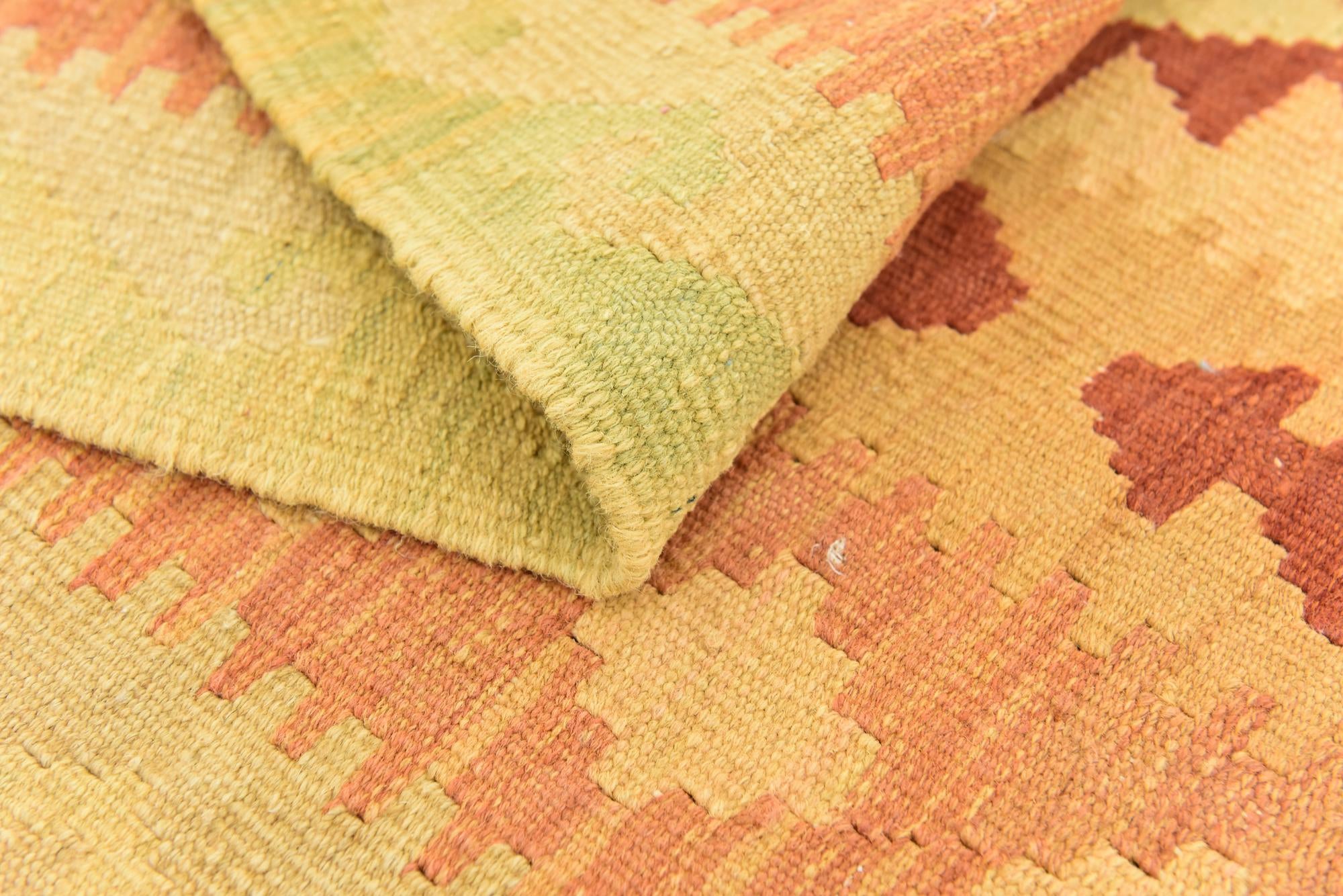 145cm x 200cm Tejido a mano Kilim Waziri Alfombra Lana