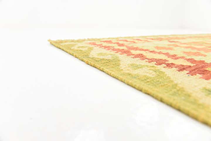 4' 9 x 6' 4 Hand Woven Kilim Waziri Wool Rug