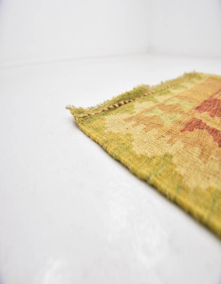 Detail image of 2' 5 x 4' 4  Hand Woven Kilim Waziri Wool Rug