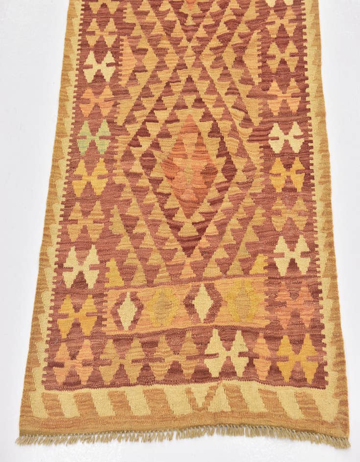 Detail image of 2' 9 x 4' 5 Hand Woven Kilim Waziri Wool Rug