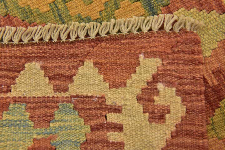 2' 9 x 4' 3 Hand Woven Kilim Waziri Wool Rug