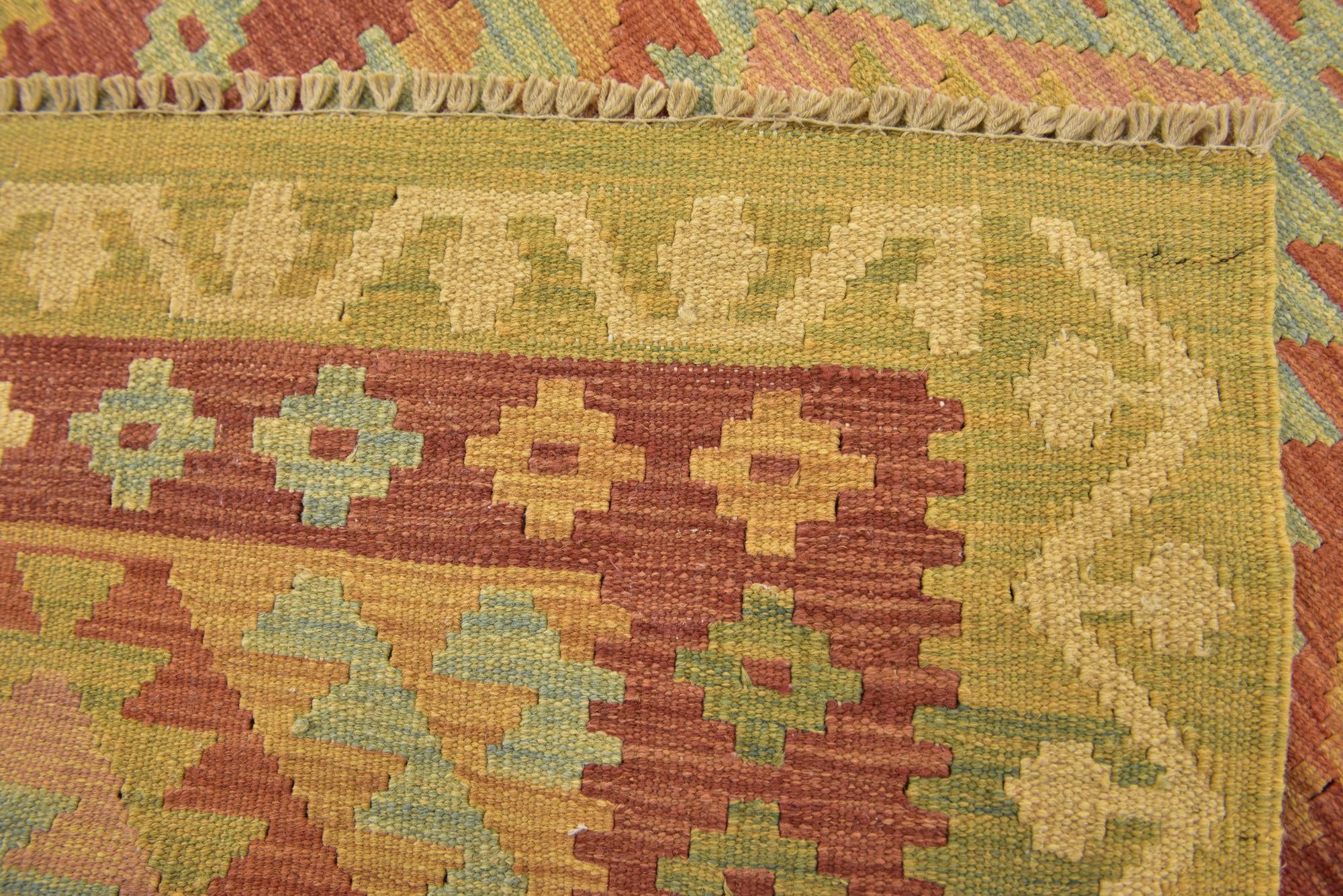 75cm x 125cm Hand Woven Kilim Waziri Wool Rug