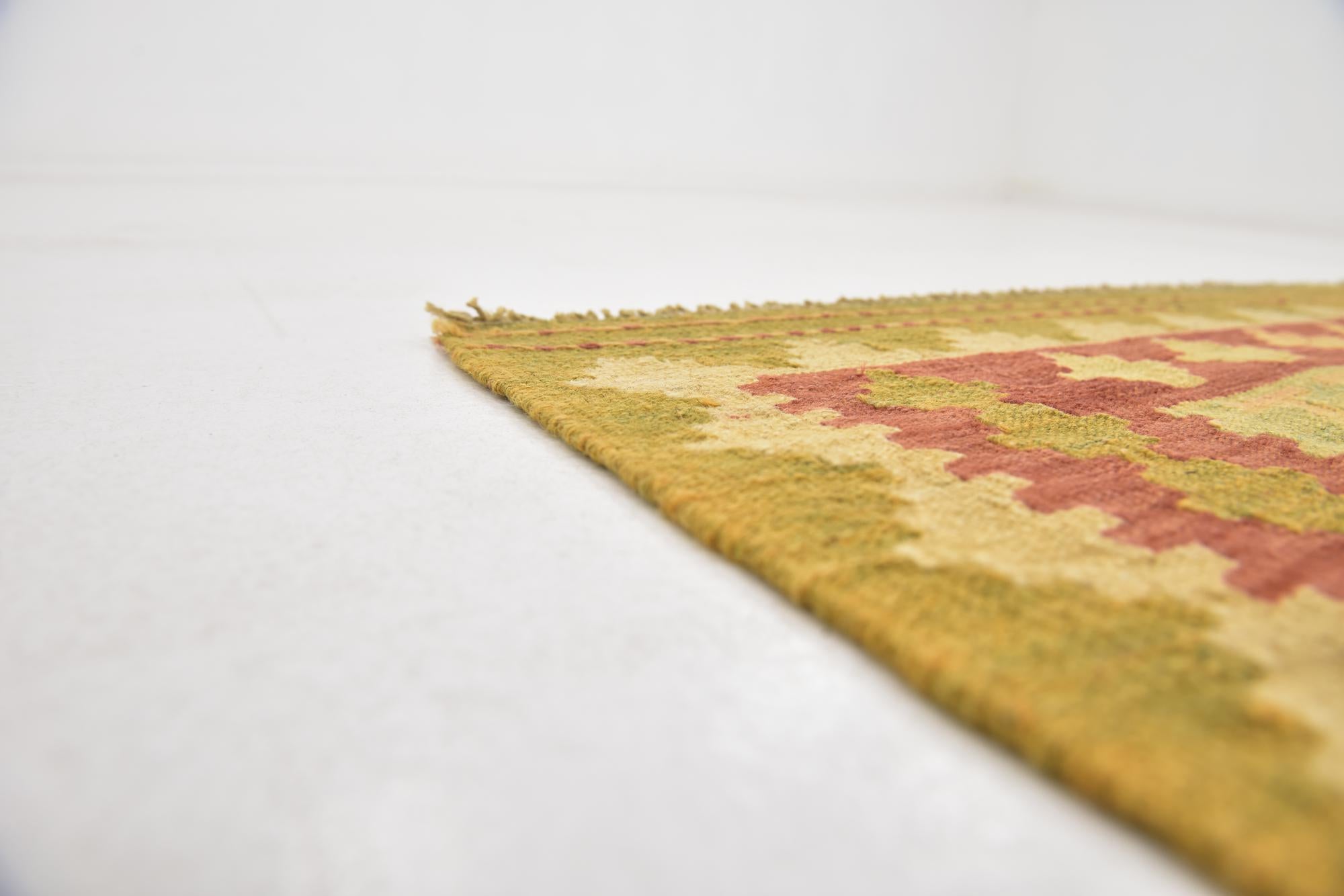 3' 3 x 5' Hand Woven Kilim Waziri Wool Rug