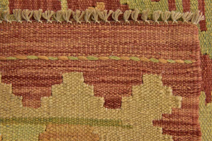 3' 2 x 5' Hand Woven Kilim Waziri Wool Rug