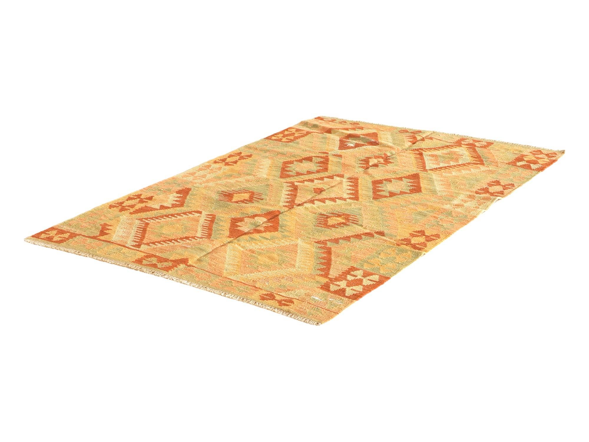 95cm x 145cm Tejido a mano Kilim Waziri Alfombra Lana