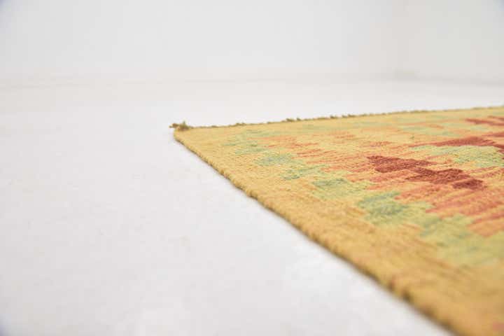 3' 4 x 5' Hand Woven Kilim Waziri Wool Rug