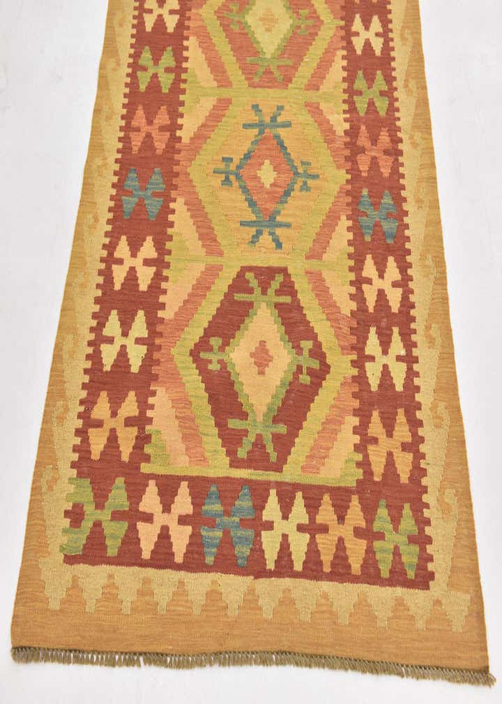 3' 2 x 5' Hand Woven Kilim Waziri Wool Rug