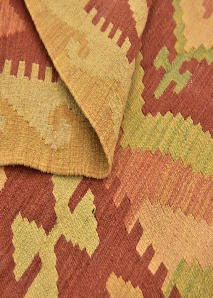 3' 2 x 5' Hand Woven Kilim Waziri Wool Rug