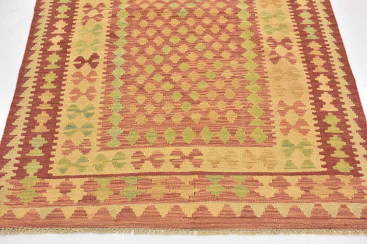 3' 3 x 5' Hand Woven Kilim Waziri Wool Rug