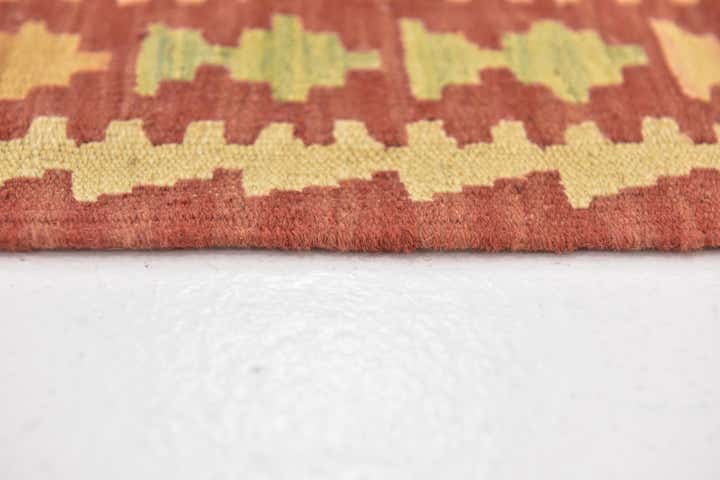 3' 3 x 5' Hand Woven Kilim Waziri Wool Rug