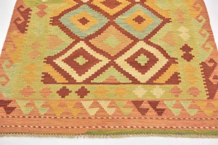 Detail image of 3' x 4' 10 Hand Woven Kilim Waziri Wool Rug