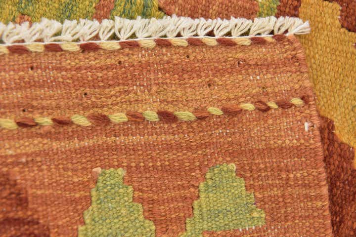 3' x 4' 10 Hand Woven Kilim Waziri Wool Rug