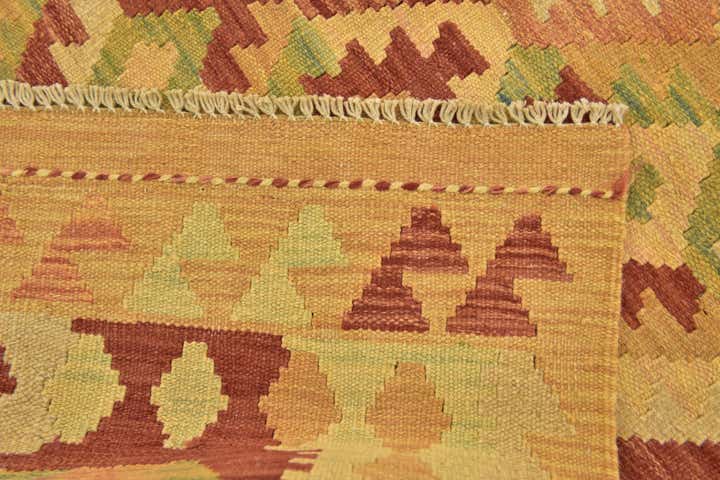 2' 9 x 4' Hand Woven Kilim Waziri Wool Rug