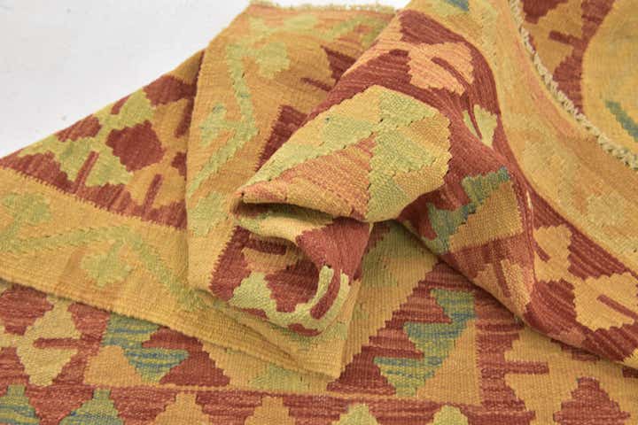 85cm x 130cm Handgewebt Kilim Waziri Wolle Teppich