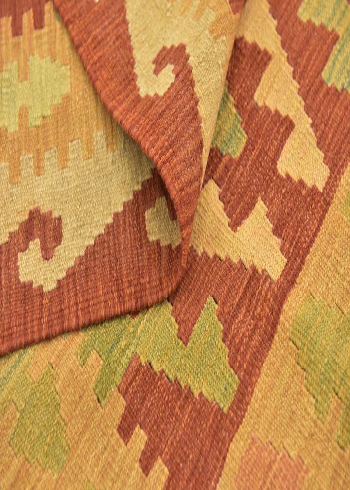 2' 7 x 4' 2 Hand Woven Kilim Waziri Wool Rug