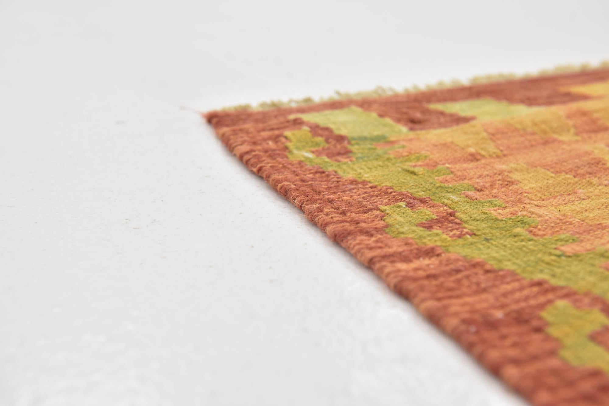 2' 8 x 4' 4 Hand Woven Kilim Waziri Wool Rug