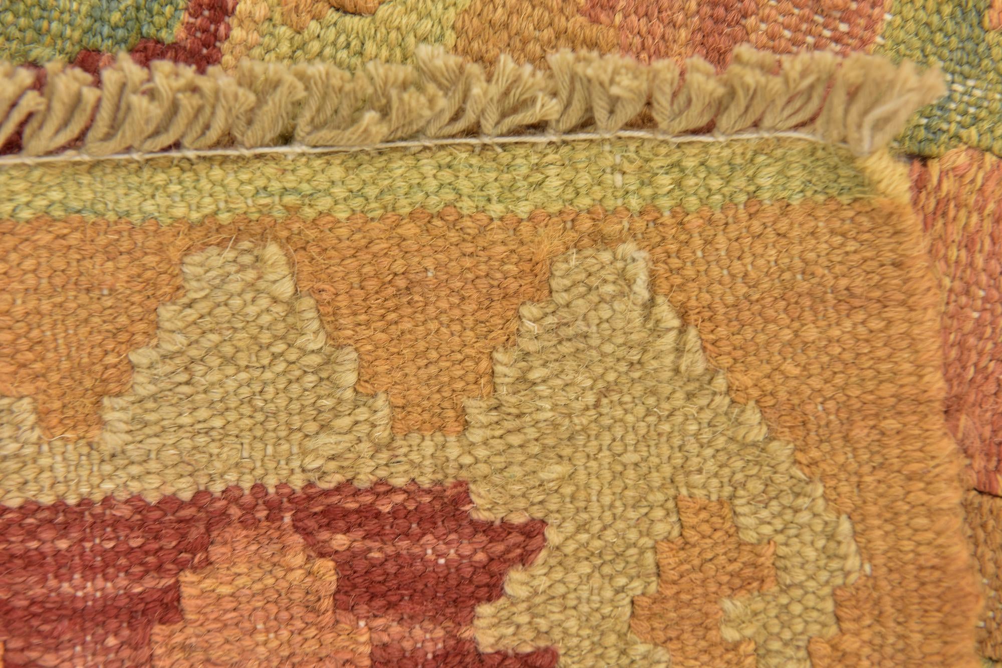 2' 8 x 4' 4 Hand Woven Kilim Waziri Wool Rug
