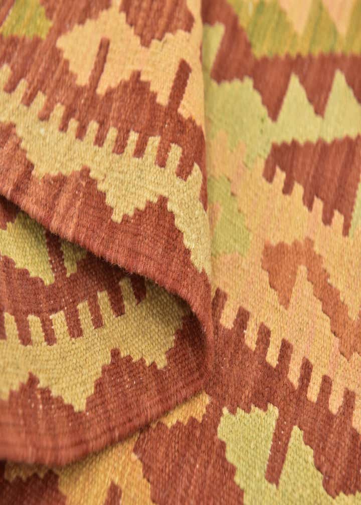 2' 10 x 4' 6 Hand Woven Kilim Waziri Wool Rug