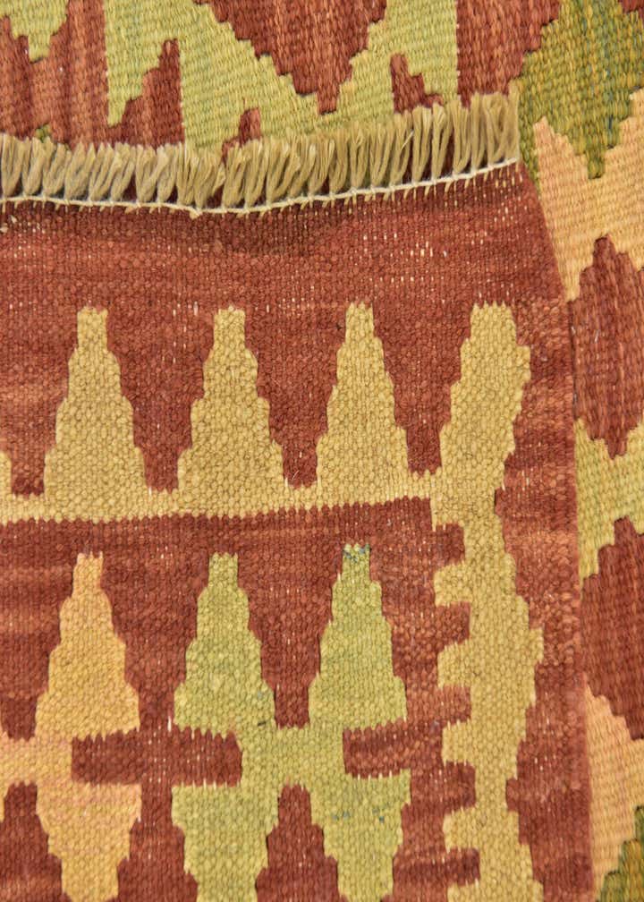 2' 10 x 4' 6 Hand Woven Kilim Waziri Wool Rug