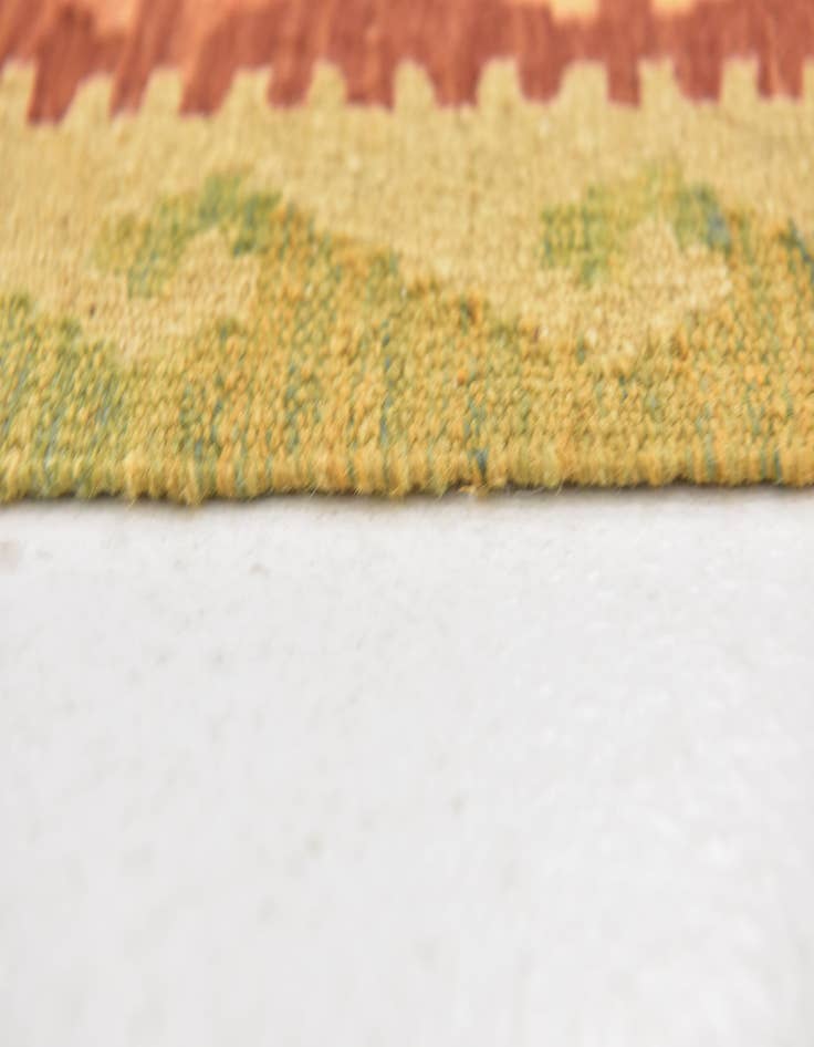 Detail image of 3' 2 x 5'  Hand Woven Kilim Waziri Wool Rug