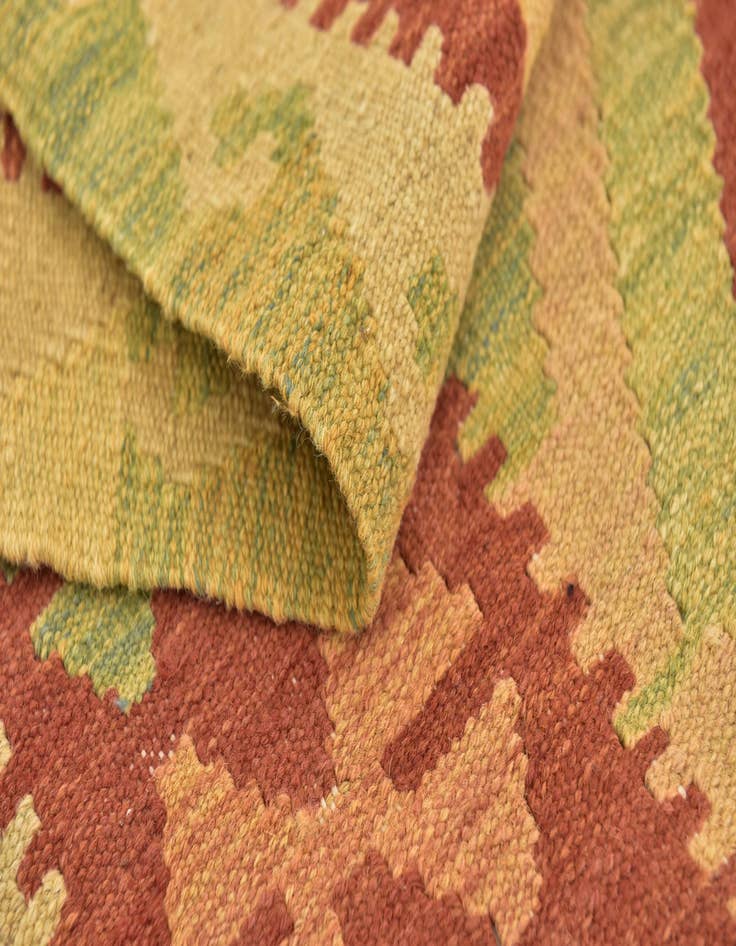 Detail image of 3' 2 x 5'  Hand Woven Kilim Waziri Wool Rug