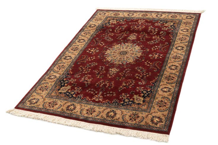 Detail image of 4' 2 x 6' 3 Hand Knotted Lahour Oriental Wool Rug