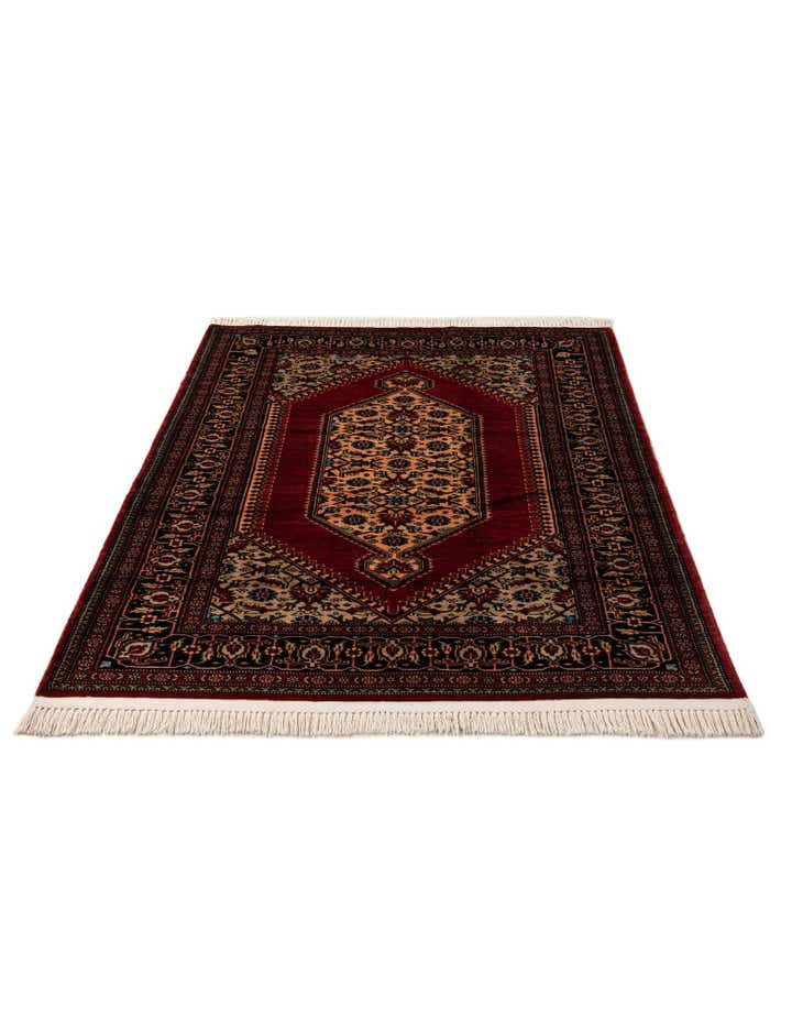 4' 3 x 6' Hand Knotted Lahour Oriental Wool Rug