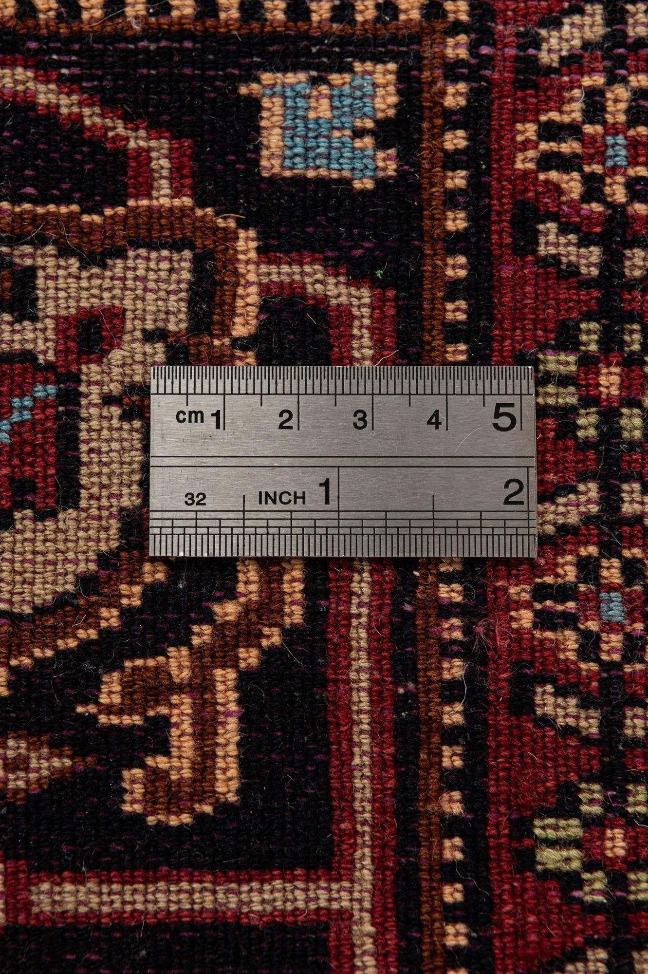 4' 3 x 6' Hand Knotted Lahour Oriental Wool Rug