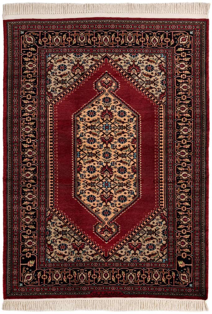 4' 3 x 6' Hand Knotted Lahour Oriental Wool Rug