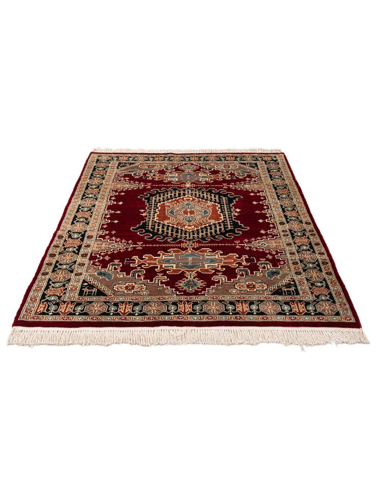 Detail image of 4' 3 x 6' 5 Hand Knotted Lahour Oriental Rug